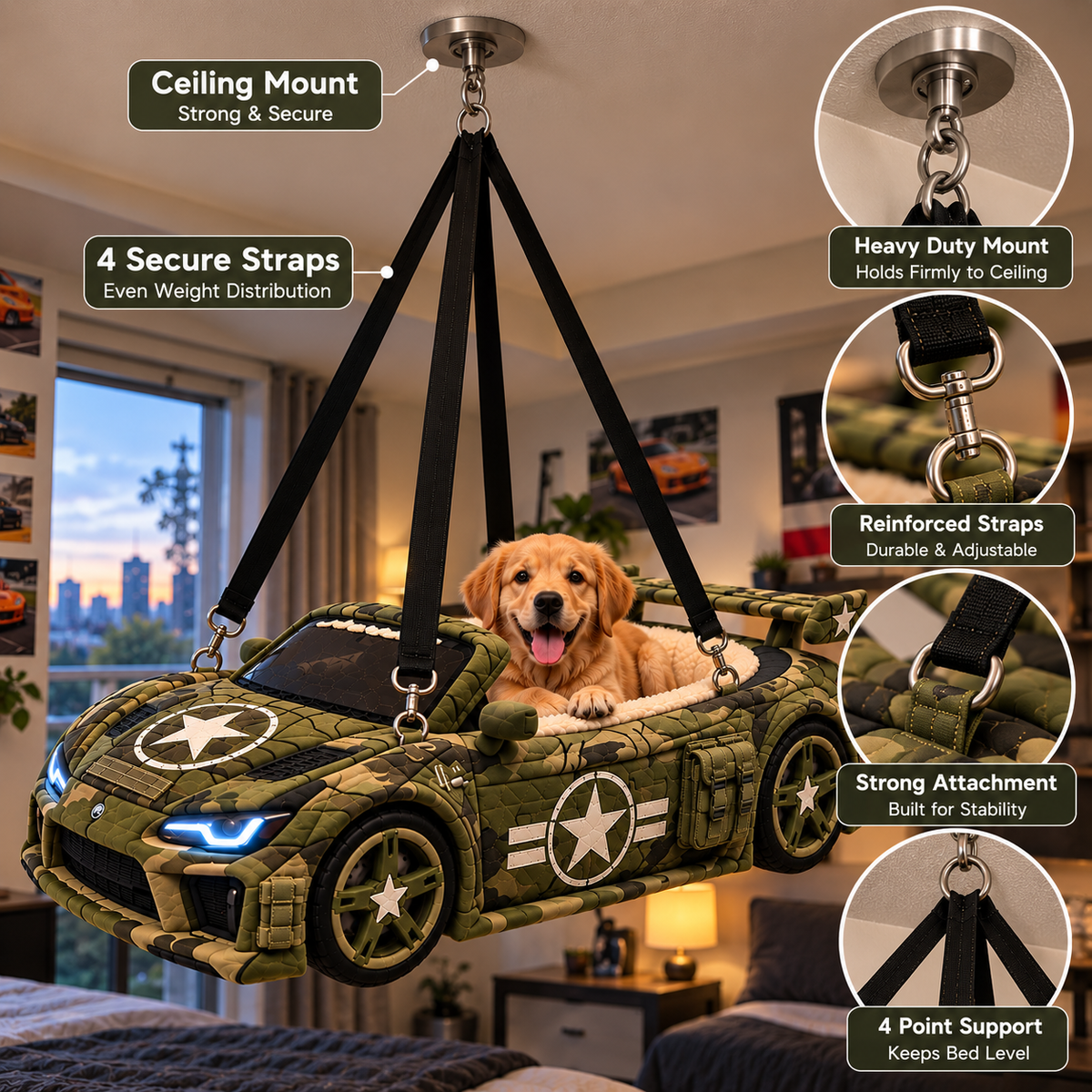 Armyhang Pet Bed